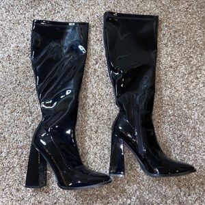 Black Vinyl boots